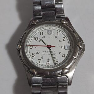 Vintage Wenger SAK Design T SWISS MADE T Field Watch Military Style 24 Hour RUNS